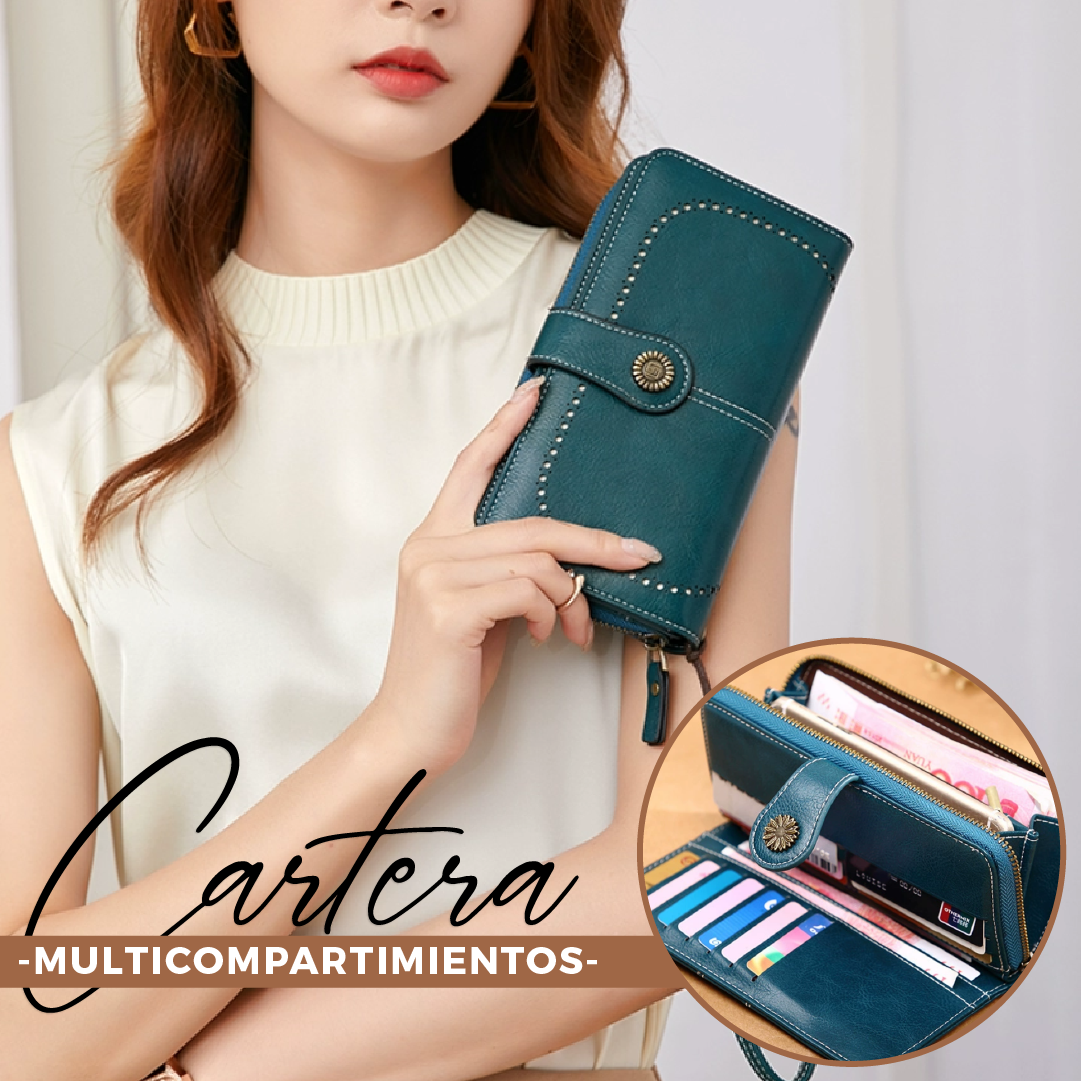 Cartera Multicompartimientos- Garantía 4 Meses